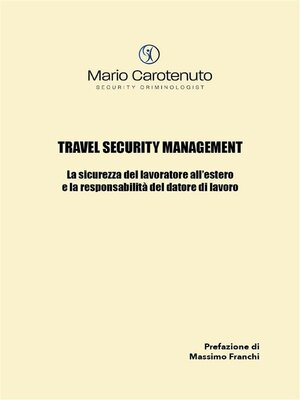 cover image of Travel Security Management